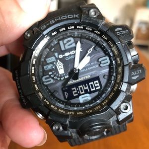 Casio G-Shock Watch - Master of G Mudmaster GWG1000-1A1 Model, Black, VGUC